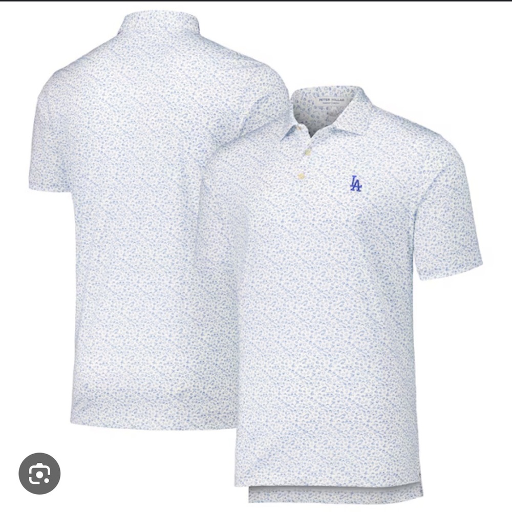 BRAND NEW Peter Millar LA DODGERS Batter Up Performance Jersey Polo size Medium